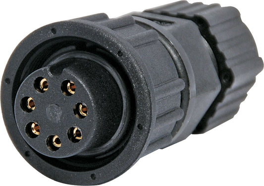 Circular Connector 7 Pin 5A Screw-On Female Line IP66 Waterproof Socket P9407
