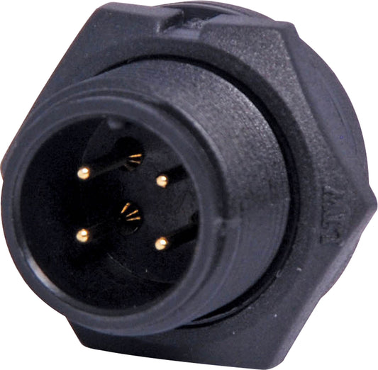 Circular Connectors 4 Pin 5A Screw-On Male Chassis IP67 Waterproof Plug P9414