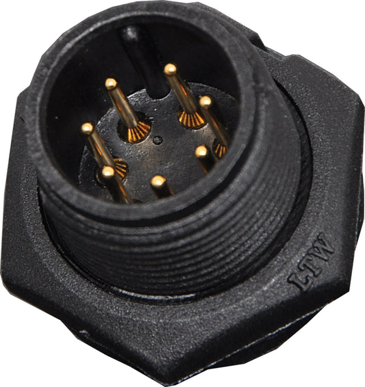 Circular Connector 7 Pin 5A Screw-On Male Chassis IP67 Waterproof Plug P9417