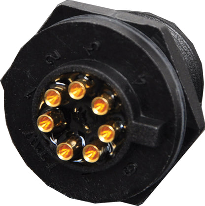 Circular Connector 7 Pin 5A Screw-On Male Chassis IP67 Waterproof Plug P9417