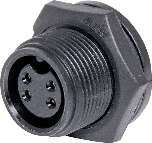 Circular Connectors 4 Pin 5A Screw-On Female Chassis IP67 Waterproof Socket P9444
