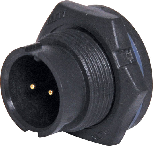 Circular Connector 2 Pin 5A Locking Male Chassis IP67 Waterproof Plug P9462A