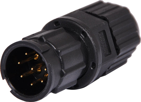 Circular Connector 8 Pin 5A Locking Male Line IP67 Waterproof Plug P9478