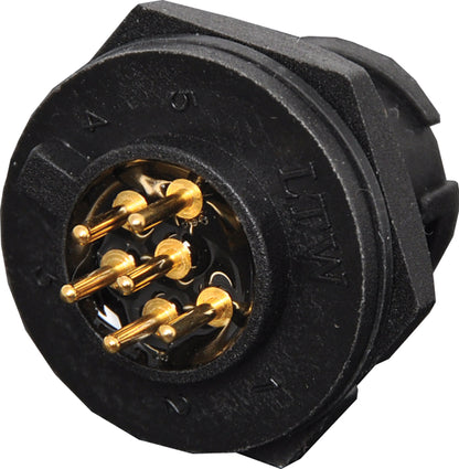 Circular Connector 6 Pin 5A Locking Male PCB IP67 Waterproof Plug P9496