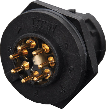 Circular Connector 7 Pin 5A Locking Male PCB IP67 Waterproof Plug P9497