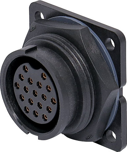 Circular Connectors 18 Pin 5A Locking Female Chassis IP67 Waterproof Socket P9526