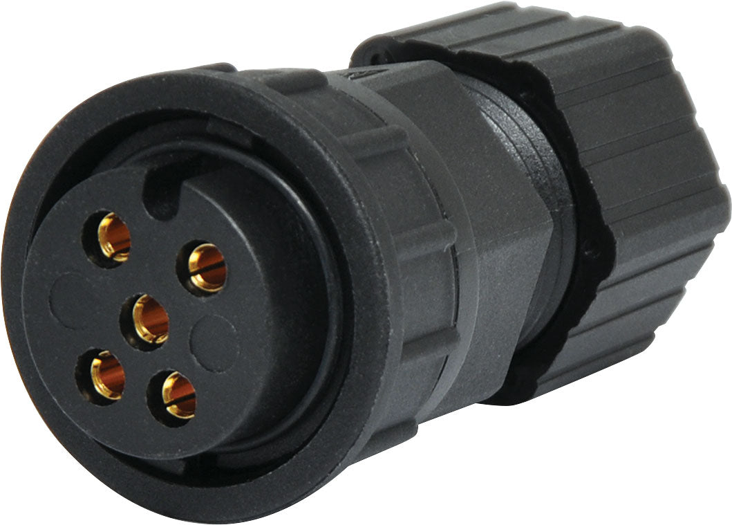 Circular Connector 5 Pin 20A Locking Female Line IP66 Waterproof Socket P9605
