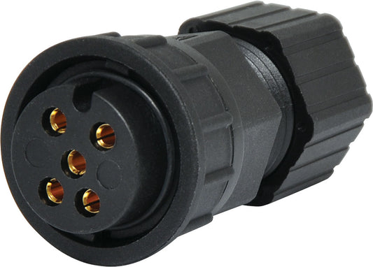 Circular Connector 5 Pin 20A Locking Female Line IP66 Waterproof Socket P9605