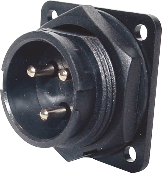 Locking Male Chassis IP66 Waterproof Plug 3 Pin 20A P9613