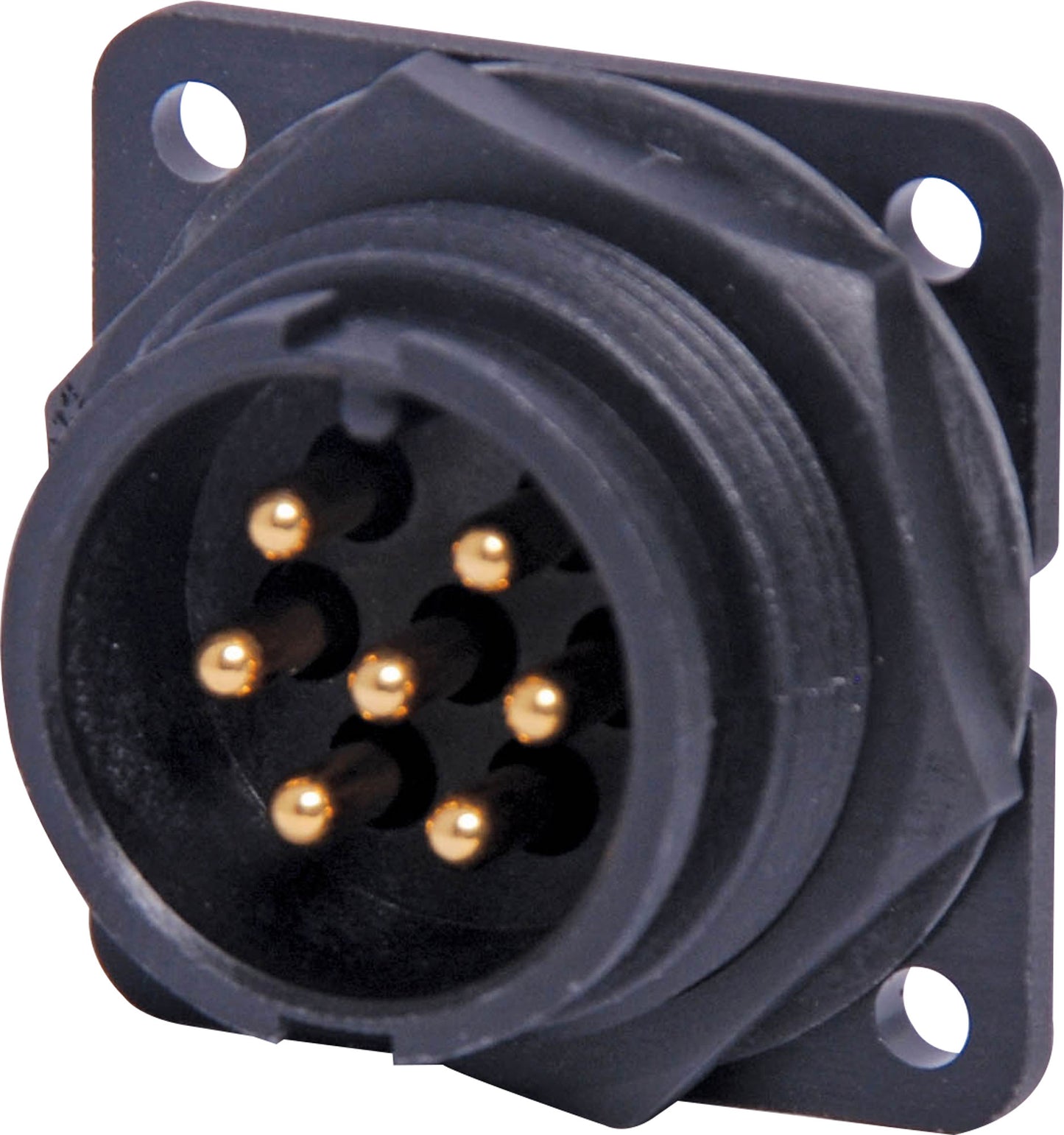 Circular Connector 7 Pin 20A Locking Male Chassis IP66 Waterproof Plug P9617