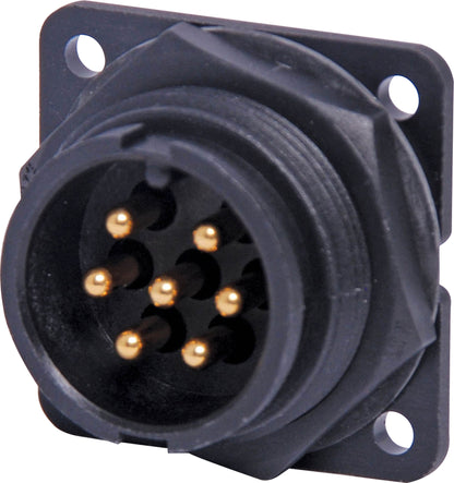 Circular Connector 7 Pin 20A Locking Male Chassis IP66 Waterproof Plug P9617