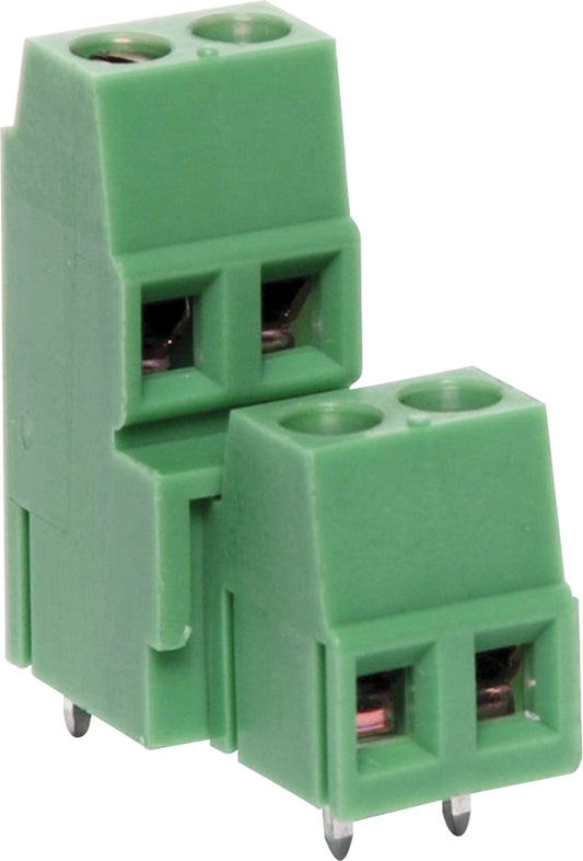 Screw Terminal 2 Way 5.08mm Pitch Dual PCB Mount Terminal Blk PA2024
