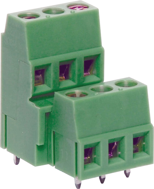 Screw Terminals 3 Way 5.08mm Pitch Dual PCB Mount Terminal Block PA2026