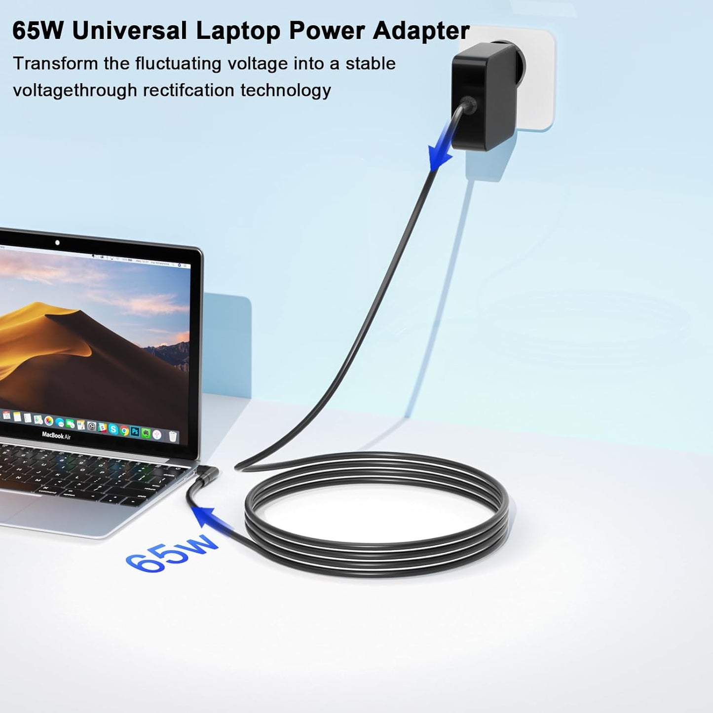 Mains Laptop Power Supply 18.5-20v 65w PA65W