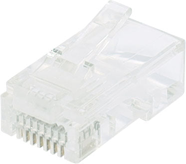 Modular RJ Connector RJ45 Modular Plug Cat5e Through Hole 8P8C Pk 100 PC1386A