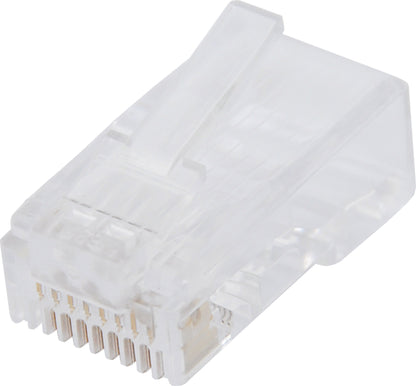 Modular RJ Connector RJ45 Modular Plug Cat6 (Suit Solid Cable) 8P8C 100 Pk PC1388
