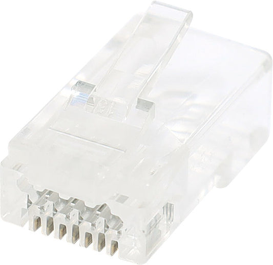 Modular RJ Connector RJ45 Modular Plug Cat6A Through Hole Jar 100pcs 8P8C PC1392