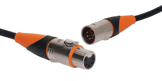 Cables & Adaptors 5 Pin IP65 DMX Female To Male 3m Cable PD0929