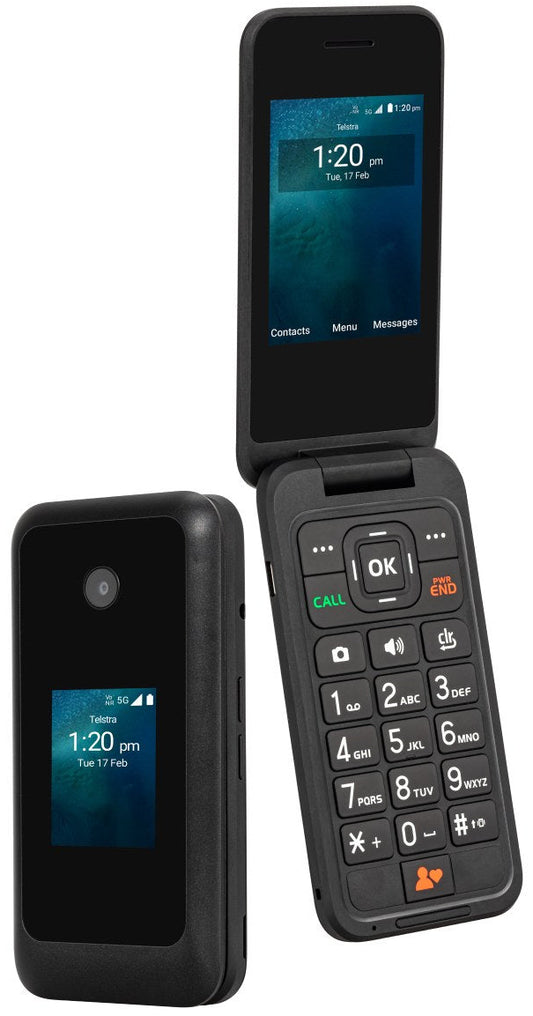 Telstra Prepaid ZTE Flip 5 5G Black TE094