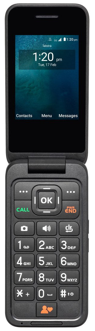 Telstra Prepaid ZTE Flip 5 5G Black TE094