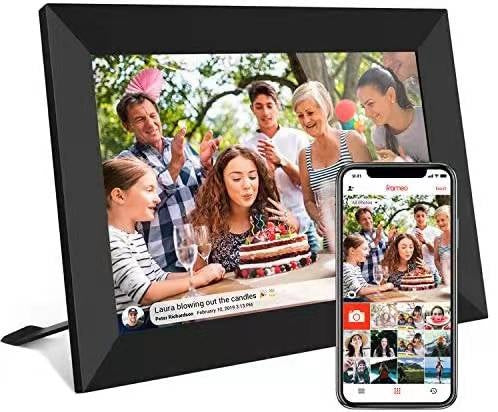 Frameo Digital Photo Frame 10.1in Wi Fi Touch Panel USB 32GB SD Card 32GB 16GB Built In PF1005WF