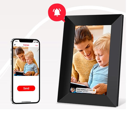Frameo Digital Photo Frame 10.1in Wi Fi Touch Panel USB 32GB SD Card 32GB 16GB Built In PF1005WF