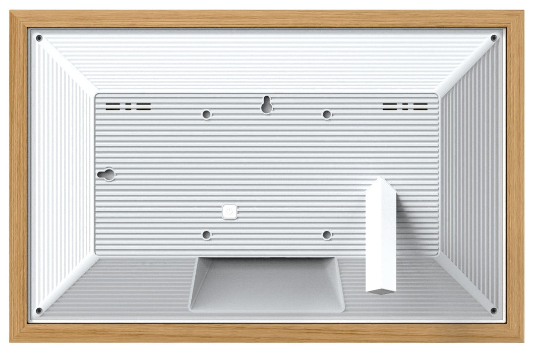 Digital Photo Frame Wi Fi 15.6in Touch Panel 32GB Light Sensors SD/USB Timber PF1501WV