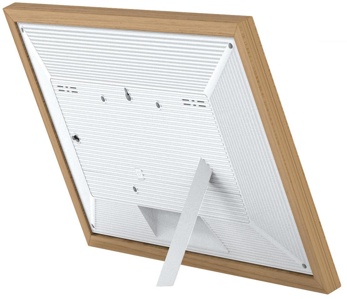 Digital Photo Frame Wi Fi 15.6in Touch Panel 32GB Light Sensors SD/USB Timber PF1501WV