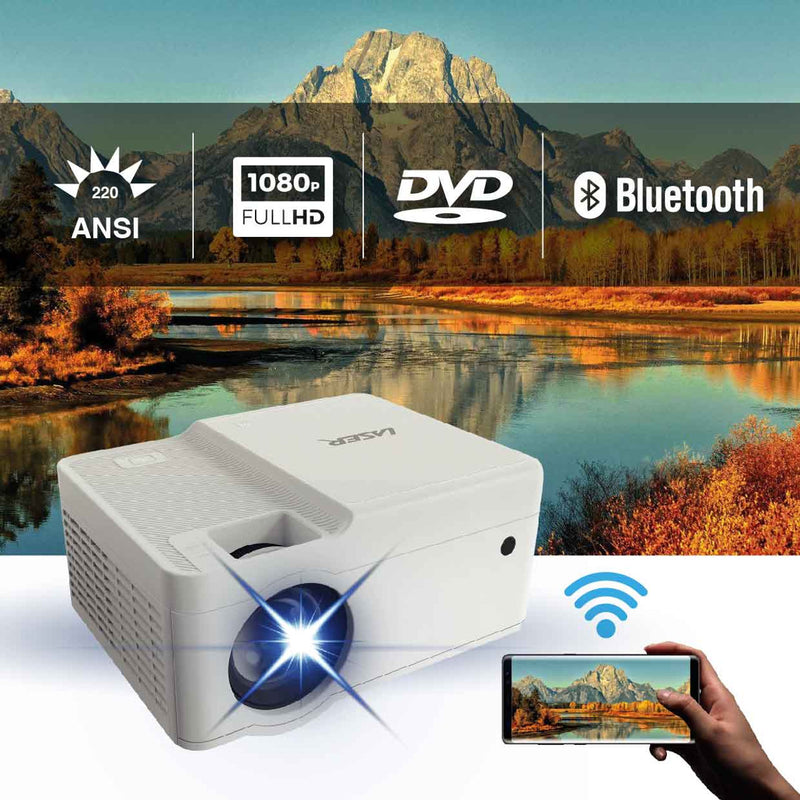 Laser LED 1080P Projector DVD WIFI Casting PJ-DVDFHD-682