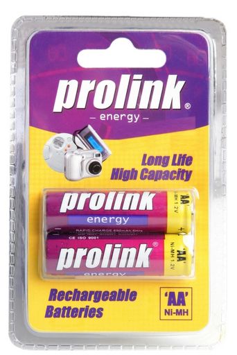 Prolink AA Rechargeable Battery 2700mah 2pk PRB2700-BP2