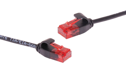 Ethernet Patch Cable Ultra Thin Cat6 UTP Black 3m PS1603B