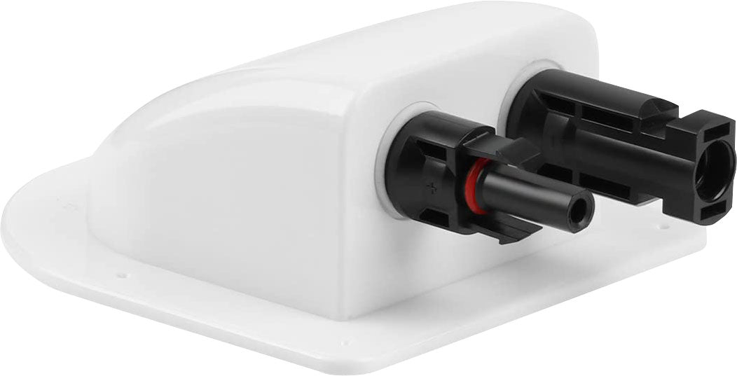 PV Solar Panels Dual MC-4 Solar Cabling Entry Point - White PS8065