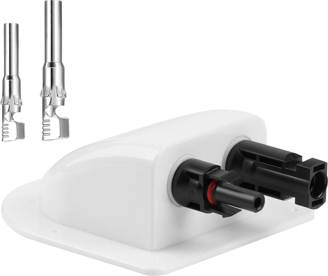 PV Solar Panels Dual MC-4 Solar Cabling Entry Point - White PS8065