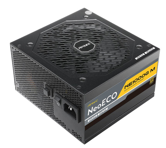 Antec NE 1000w 80+ Gold, Fully-Modular, ATX 3.0, PCI-E 5.0, 140mm Silent Fan, Japanese Caps, ATX Power Supply, PSU,10 Years Warranty PSA-NE1000GMA3