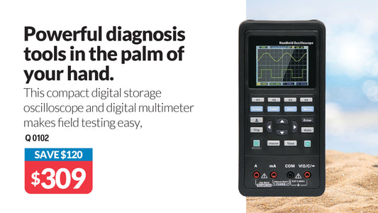 Oscilloscope 40MHz LCD Handheld Oscilloscope Digital Multimeter Q0102