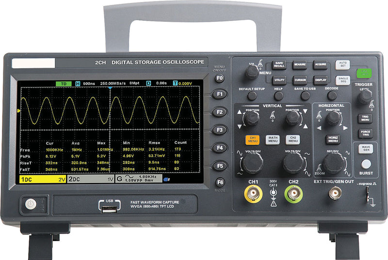 Oscilloscope & Waveform Generator 100mhz Lcd Digital Storage Q0203B