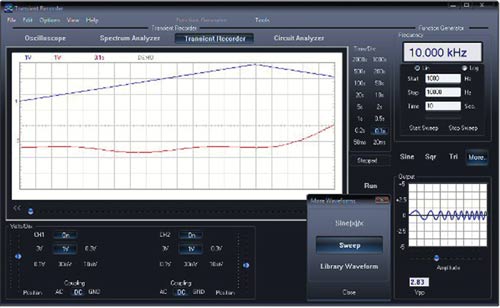 Oscilloscope 12MHz Dual Channel PC Signal Generator Q0207
