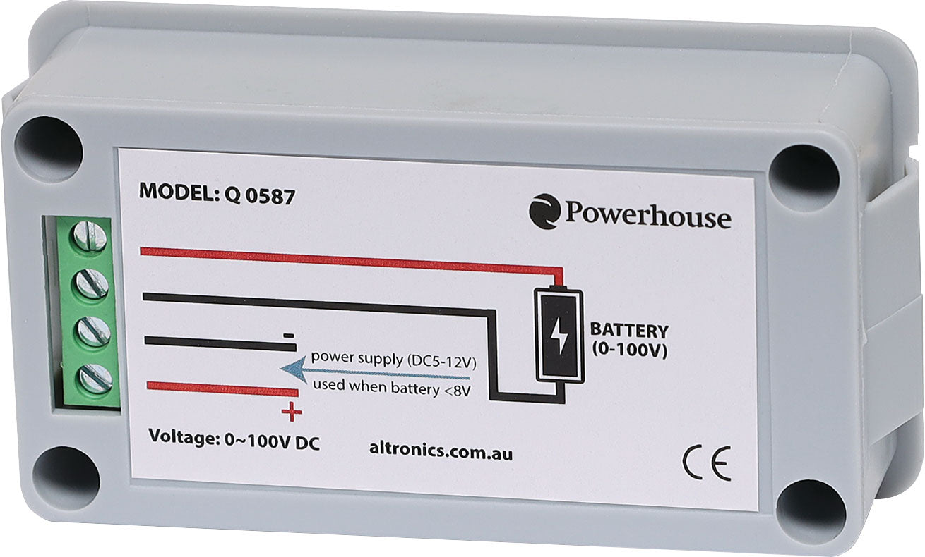 Battery Monitoring Flush Mount Battery Capacity Meter Q0587