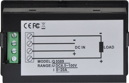 Battery Monitoring Panel Mount Multi-Function Digital Power Meter Q0589