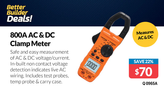 Clamp Meter High Current AC/DC 800A Q0965A