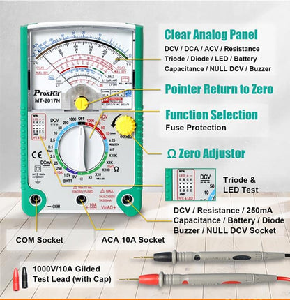 Multimeter Analog Multimeter With Transistor Test Q1026B
