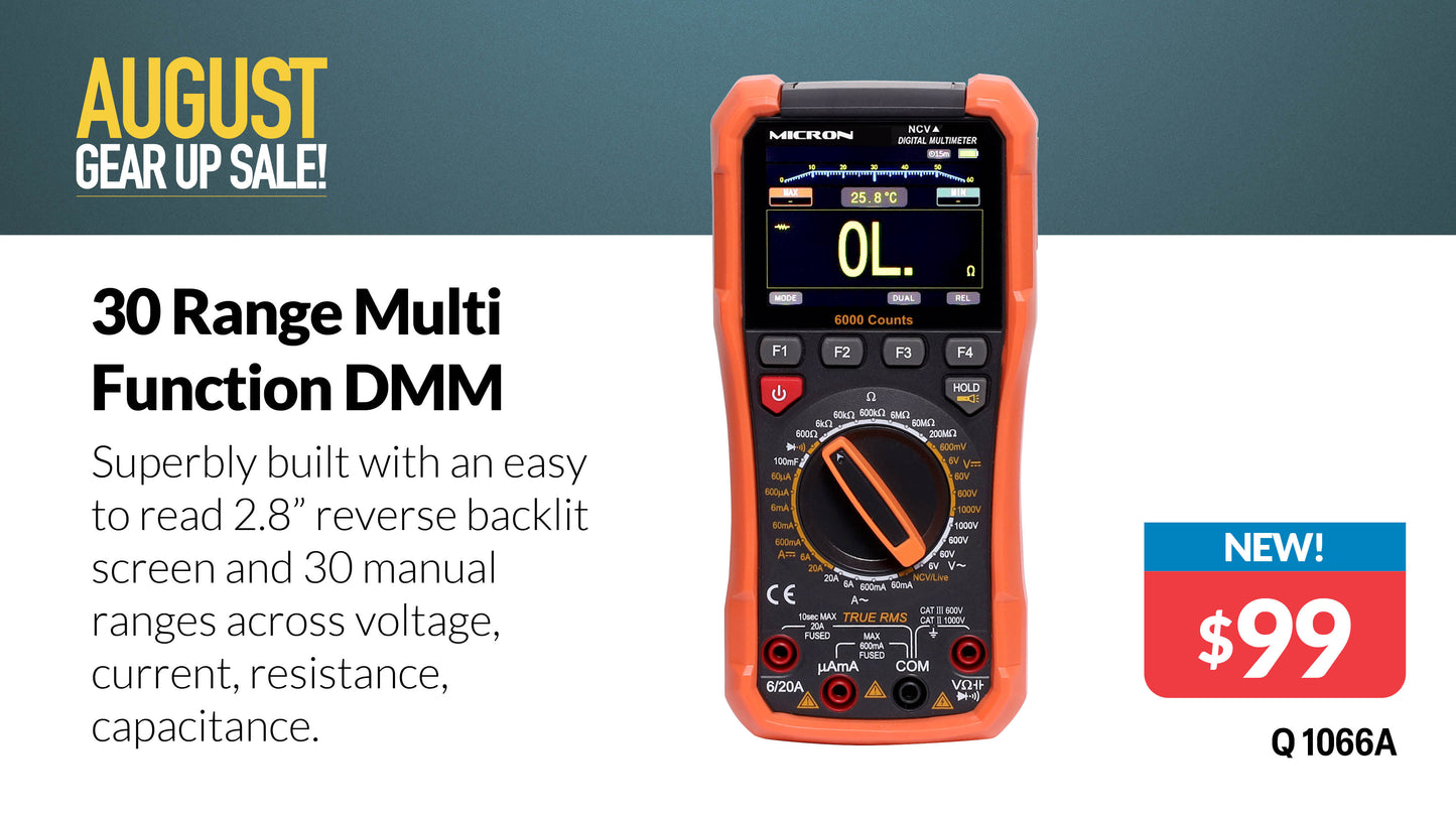 Multimeter 30 Range Multi-function Digital Multimeter Q1066A