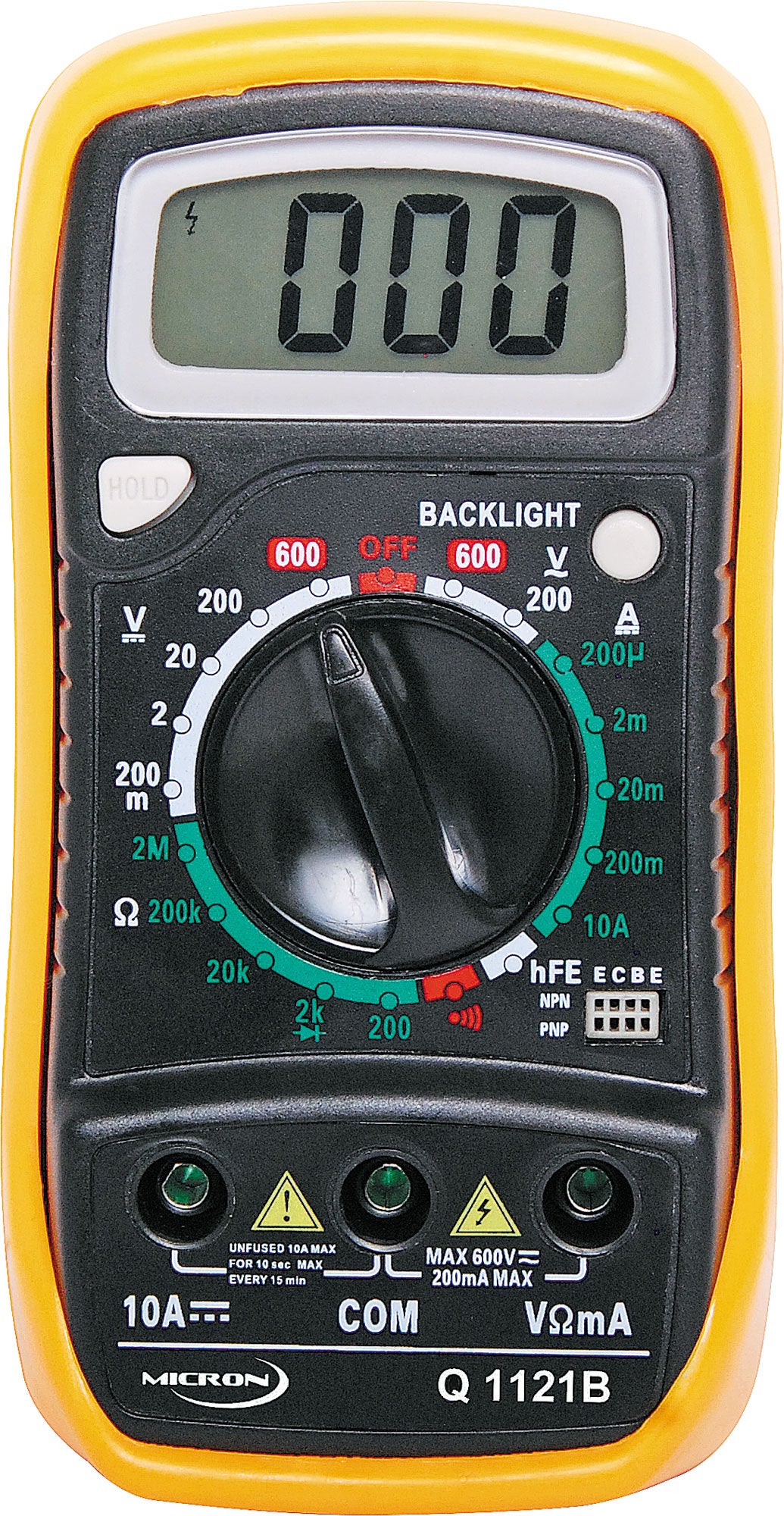 Multimeter 19 Range Digital Multimeter With Data Hold Q1121B