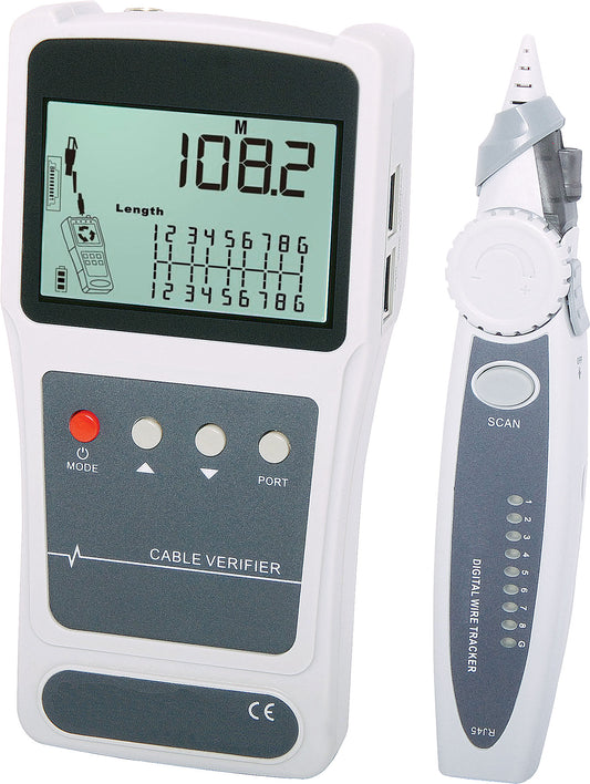 Network and Coaxial Cable Length Tester With Probe Q1344