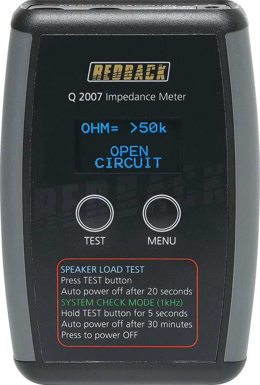 Digital Audio Impedance Meter Q2007