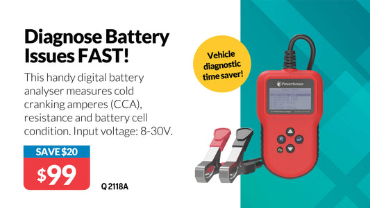 12V 20-2000CCA Digital Battery Analyser Q2118A