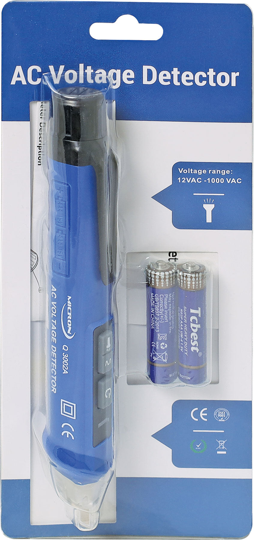 Non Contact AC Test Probe & LED Torch Q3002A