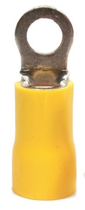 QC Crimp Eye 8mm Yellow Pk10 TM10143