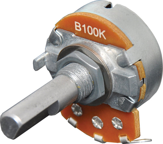 Potentiometer 100k Lin D Shaft 24mm Single R2207
