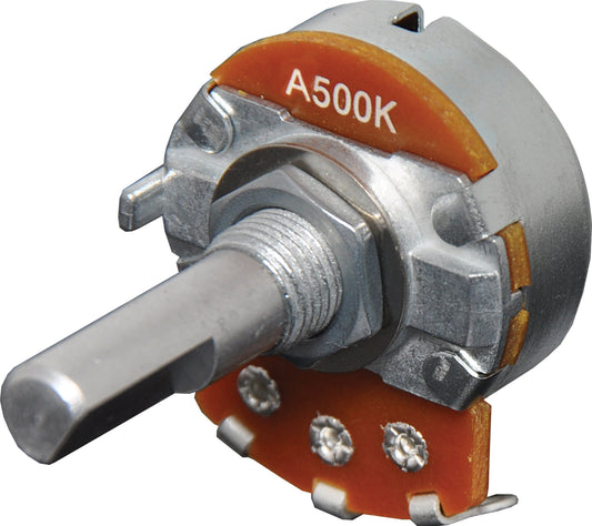 Potentiometer 500k Log D Shaft 24mm Single R2218